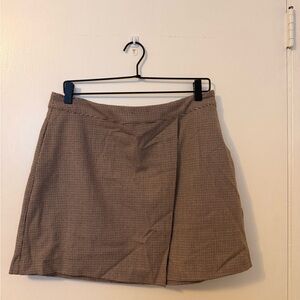 Plaid A-Line Skirt